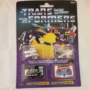 Transformers Ravage & Rumble G1 Vintage Reissue